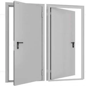Дверь DoorHan/880/2050/Техническая/одност./глухая/глад./глад./RAL7035/